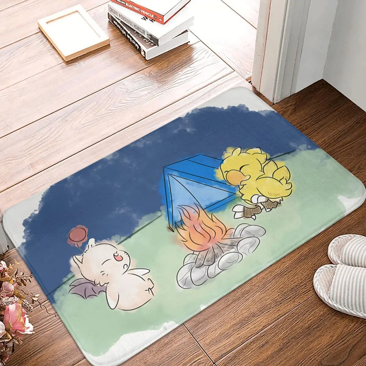 Final Fantasy Chocobo Game Non-slip Doormat Mog Camping Carpet Bath Bedroom Mat  - £12.87 GBP