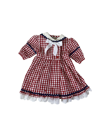 Faded Glory Baby Girl Dress Size 6-9M Vintage Y2K Red White GIngham Chec... - $754.22 MXN