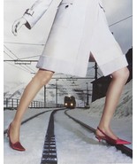 Louis Vuitton - ready to wear shoes model on railtrack - Framed Picture ... - £26.05 GBP