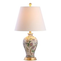 Grace 24&quot; Floral Led Table Lamp Classic Cottage Bedside Desk Nightstand Lamp For - £96.21 GBP