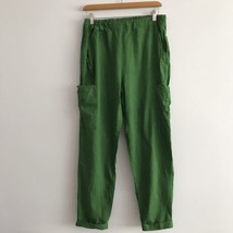 Jules &amp; Leopold  Linen Cargo Pants Womens Small Kelly Green Cargo Pocket... - $21.11