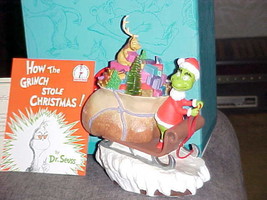 Hallmark Dr. Seuss Sleigh Merry Grinchmas W/Max Figurine M/W/Box 1st Edition  - £79.12 GBP
