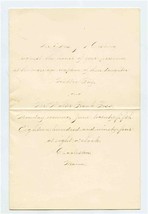 Wedding Invitation Charleston Maine June 25, 1894 Walter Frank Foss Hatt... - $27.72