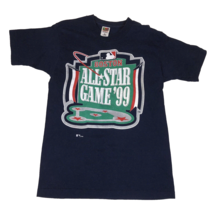 Boston MLB All Star Game 1999 Navy Blue Baseball T Shirt Size Medium - $564.31 MXN