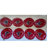 Set of 8 New NFL Atlanta Falcons 9.75&quot; Melamine Luncheon Plates Party Ta... - $34.99