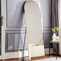 Full Length Mirror - 59&quot;X16&quot; Aluminum Alloy Floor Standing Or Wall, Arch... - $74.94