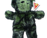 Dakin Applause Jewel Green Tipped Teddy Bear Plush 13&quot; Lovey Stuffed Ani... - £29.64 GBP