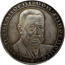 Medalla conmemorativa de fantasía con Paul von Hindenburg - $13.30