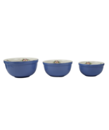 Halls Superior Quality Kitchen Ware Rose Parade Blue Nesting Bowls Set of 3 - €23,98 EUR