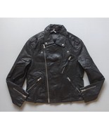 ALLSAINTS Allen Leather Biker Jacket GLOBAL SHIPPING FTP 0746 - $9,011.24 MXN