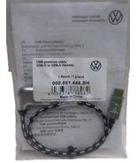 Genuine VW Volkswagen Premium Cable USB-C to USB-A Female 000.051.446BH OEM - €12,70 EUR