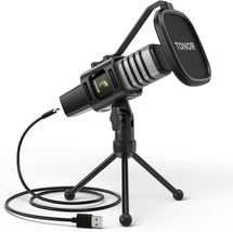 Usb Microphone, Tonor Cardioid Condenser Computer Pc.Mic, Compatible, Twitch. - £28.73 GBP