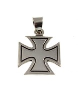 Handcrafted Solid 925 Sterling Silver Croix Pattee (Patty) Iron Cross Pe... - £18.10 GBP