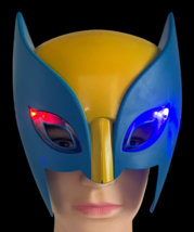Wolverine Hero Youth LED Halloween Mask Plastic Cosplay 1/2 Mask - £8.58 GBP