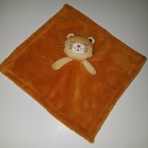 Baby Gear Tiger Lovey Security Blanket Plush 13&quot;x14&quot; SOFT Brown Tan - £19.74 GBP