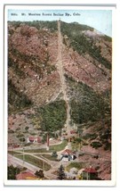 Mt. Manitou Scenic Incline Railroad Colorado Postcard - £3.92 GBP