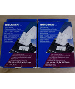 Lot of 2 Rolodex White Continuous Form Cards C24CF250  2 1/4 x 4&quot; for Ca... - £10.01 GBP