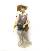 Lladro Fisher Boy 4809 Porcelain Sculpture 1972 Made in Spain 202101655C - $74.69