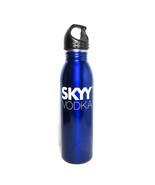 Skyy Vodka Water Bottle Electric Blue h2 go solus 24oz Stainless Steel NOS - £39.07 GBP