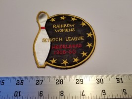Sports Treasure 1965-1966 Rainbow Womens Scratch League Heidelberg Bowling Patch - £15.04 GBP