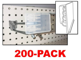Quad Wire Label Holder 1.25&#39;&#39; H X .06&#39;&#39; W X 2&#39;&#39; L Clear KINTER 109502-AC... - $29.69