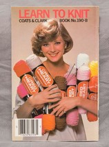 Vintage Coats &amp; Clark Learn To Knit Book No. 190-B g50 - £25.51 GBP