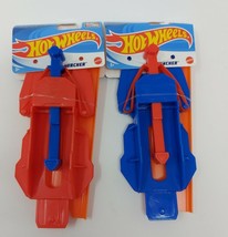 2 New MATTEL Hot Wheels Launcher &amp; Race Track Extension - Red &amp; Blue 2020 - £5.20 GBP