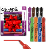 Flip Chart Markers, Bullet Tip, Assorted Colors, 8 Count - Low-Odor, Squ... - $10.67