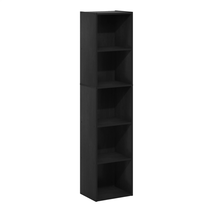 Pasir 5-Tier Open Shelf Bookcase, Blackwood - £46.15 GBP