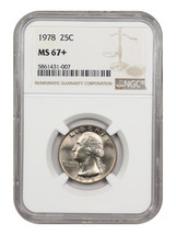 1978 25C NGC MS67+ - £681.00 GBP