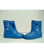 vintage retro children&#39;s overshoes rain rubber boots galoshes snorks dec... - $19.75