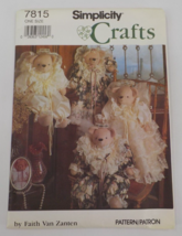 Simplicity Crafts Pattern #7815 18" Angel Bear W/ Wings Romper Dress Uncut 1992 - £6.01 GBP