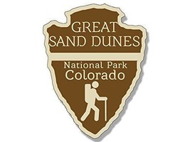 Great Sand Dunes National Park Colorado Arrowhead 4&quot; Decal Sticker Made In Usa - £13.43 GBP