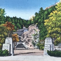 Watkins Glen State Park 1952 Postcard Vintage Linen New York - £10.01 GBP