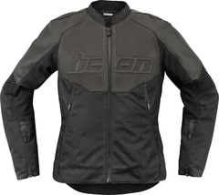 ICON Women&#39;s Overlord3™ Leather Jacket - Black - 2XL 28131087 - $260.00