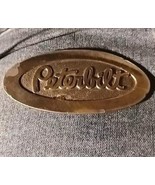 Vintage Peterbilt Belt Buckle Solid Brass 1974 Lewis Chicago Missing Buc... - $37.59 CAD