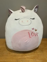 Squishmallow 16&quot; &quot;Raquel the Alicorn&quot; Valentine&#39;s Gift Plush Soft Stuffe... - £22.95 GBP