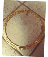 GOLD  Cleopatra Coller Necklace Vintage Elegant - $23.00