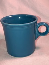 Lapis Fiesta Ring-Handled Coffee Mug Ring Handle Mint Homer Laughlin Pottery HLC - £12.08 GBP