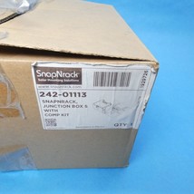 SnapNrack 242-01113 Solar Wiring Junction Box S with Comp Kit NEMA 4X Qty 1 - £19.74 GBP
