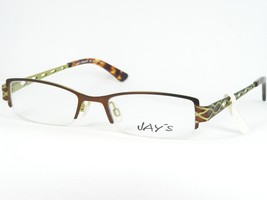 JAY&#39;S Par Tendances &amp; Plus 6370 Bg Marron / Vert Lunettes Monture 50-18-135mm - £59.75 GBP