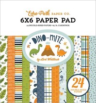 Echo Park Double-Sided Paper Pad 6&quot;X6&quot; 24/Pkg-Dino-Mite DM321023 - £13.28 GBP