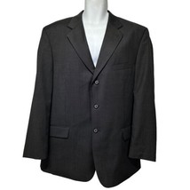 ferretti uomo mens size 44R gray pinstripe wool blazer coat - $43.81