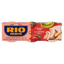 6 Cans of Rio Mare Solid Light Tuna in Olive Oil with Italian Chilli 80g... - £23.92 GBP