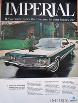 Chrysler Imperial Luxury Car Print Magazine Advertisements 1967 - $4.99