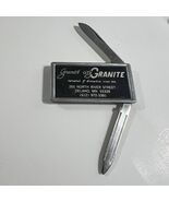 Vintage Money Clip Pocket Knife Granite City Delano Minnesota Made In Japan - $18.99 CAD