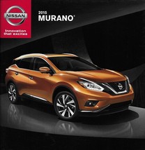 2015 Nissan MURANO sales brochure catalog US 15 SV SL Platinum - £6.39 GBP