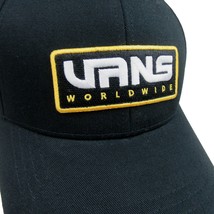 Vans Worldwide Structure Black Snapback Hat Cap OS NEW VN0A7PQABLK - $21.99
