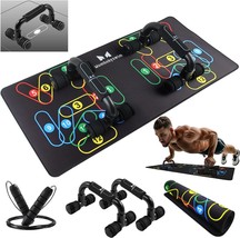Push Up Board Home Gym Portable Exercise Equipment Ab Roller Wheel Grip ... - $50.52