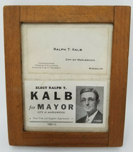Elect Ralph T. Kalb for Mayor City of Maplewood Missouri Card Vintage 1940s - $18.95